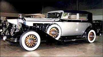 Similar 1931 Pierce-Arrow that was converted to electric power by Tesla.