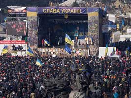 The Ukrainian Revolution ousted President Yanukovych in February 2014. 