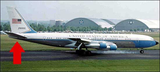 The exterior of the Presidential jet as designed by Loewy. 