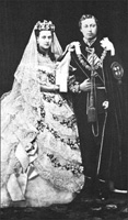 The wedding of Albert and Alexandra in 1863. 