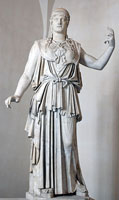 The "virgin" goddess Athena.