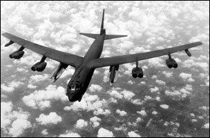 Boeing B-52 Stratofortress nuclear bomber.