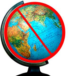 Banned desk globe. 