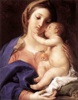 Madonna and Child by Pompeo Batoni. 