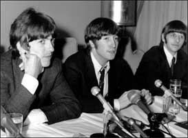 John Lennon was grilled by reporters 