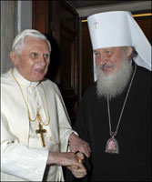 Pope and Metropolitan at the Vatican. 