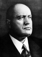 Benito Mussolini. 