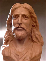 Bust of Jesus. 