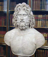 Bust of Zeus. 