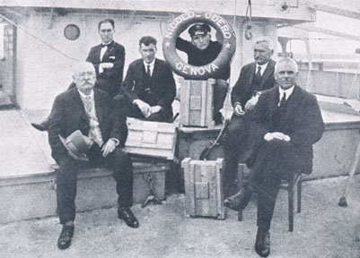 Crew of the Italian ship S.S. Nicolo-Odero