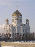 "Christ" the Saviour Cathedral in Moscow. 