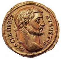 Coin of Emperor Diocletian. 