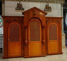 The confessional box was invented 