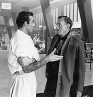 Sean Connery and Ian Fleming on the set of Dr. No. 