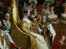 The crowning of Queen Victoria 