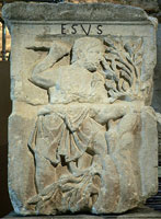 Esus inscription in stone.