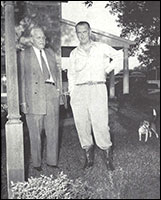 Alan Dulles and Lyndon Johnson, July 28, 1960. 