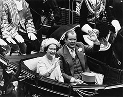 Earl Spencer and Queen Elizabeth II 