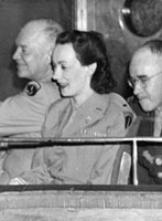 General Eisenhower and Summersby at the theater in London. 