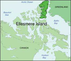 Peary wintered in Ellesmere Island 