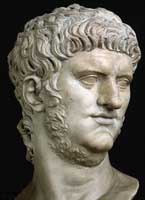 Emperor Nero (37-68 A.D.). Emperor from 54 to 68 A.D. 