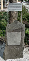 Memorial stone to the Ems telegram in Bad Ems, Germany. 