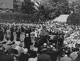 Funeral service for President Roosevelt 