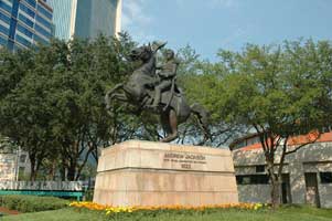 Statue of Jackson in Jacksonville, Florida. 