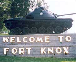 An entire army guards the nonexistent gold at Fort Knox. 