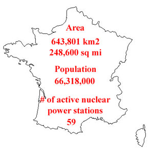 Map of the Republic of France. 