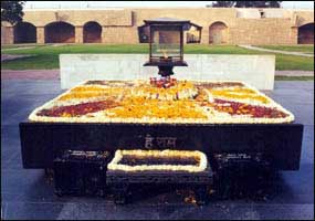 Raj Ghat Gandhi Memorial, Delhi. 