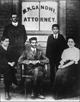 Gandhi as an "attorney" in South Africa. 