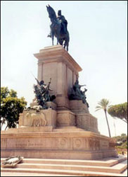 Garibaldi monument on the Janiculum Hill. 
