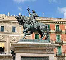 Statue of general Prim in Spain. 