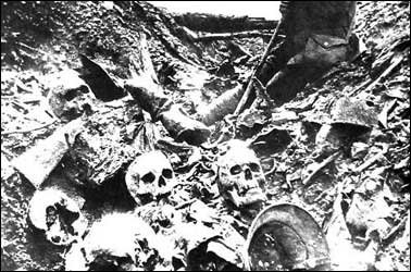 Massive German casualties at the battle of Verdun. Europe had not seen such a bloody conflict since the 30 Years' War. 