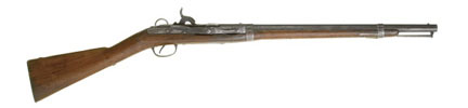 Hall carbine breech-loading rifle circa 1840. 