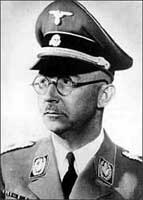 Heinrich Himmler (1900-1945), with the skull and bones symbol of the dreaded SS. 