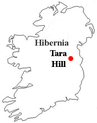 Tara Hill was the seat of the high kings of Hibernia. 