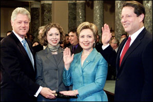 Hillary Clinton Rockefeller sworn-in as 