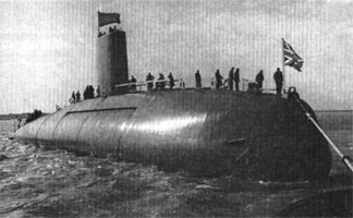 HMS Dreadnought was the first British nuclear submarine based on the Rickover design and armed with hydrogen bombs. 