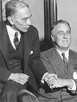 Louis Howe and President Roosevelt. 