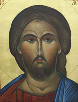 Greek icon of Jesus.