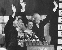 President Eisenhower celebrating 