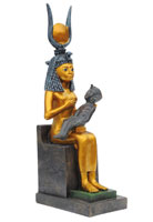 Isis nursing baby Horus. 