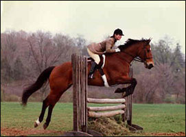 A fearless Jackie displaying her 