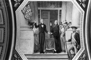 Inauguration of President Jackson on March 4, 1829. 