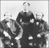 James White, Joshua White, and spouse Octaviana, 1869.