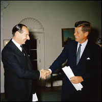 JFK and British ambassador 