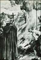 Burning of Saint John Huss in 1415.