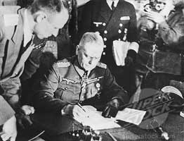 Field Marshall Keitel surrendered to the Soviet Union on May 8, 1945. 